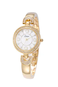Naujas Mados Moterų Laikrodžiai 3pcs Nustatyti Pearl Krištolo Apyrankė Aukso Ponios Kvarco Žiūrėti Relojes Mujer Prabanga Moterų Laikrodis Dovanos