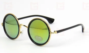 Naujas Mados turas danga taurės Vyrų metalo derliaus apvalūs akiniai nuo saulės ženklo dizaineris moterų retro saulės akiniai oculos de sol