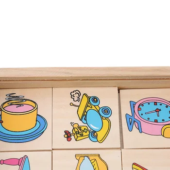 Naujas Montessori Nušvitimą Mokymo Medinės Dėlionės, Žaislų Ieško Šešėlio Atitikimo Žaidimas Kortelę Grafika Atitinkamą Langelį