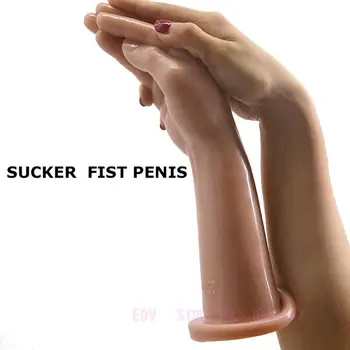 Naujas-Oji Dildo hand dildo didelis analinis kaištis erotiniai sex žaislų didžiulis dildo rankos kumščiu moterų lesbiečių masturbuotis flirtuoti sekso parduotuvė