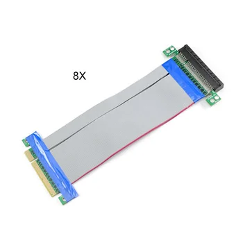Naujas Stove PCI-E PCIE PCI Express 8X/ 16X Stove Extender Kortelę su Molex IDE Power & Juostelės Kabelis Adapteris 20cm DOM668
