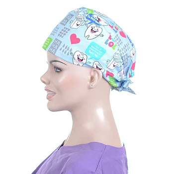 Naujas Unisex medvilnės Dantų fairys spausdinti kepurės aukščio Krūmų skrybėlę grožio salonas slaugos bžūp laboratorija 