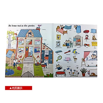 Naujas Usborne Didelis Knyga iš anglų kalbos Žodžių mokymasis garsiąją nuotrauką tarybą knygos vaikams, berniukams, mergaitėms, dovanos Knygų ankstyvojo ugdymo