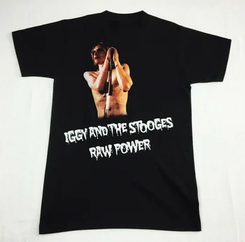 Naujas jų iggy Pop Ir Stooges Raw Power Marškinėliai Tee Medvilnės Atspausdinti S 4Xl Tn785