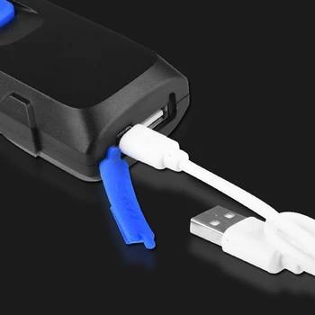 Naujas Įkraunamas USB LED Žibintuvėlis Darbą Šviesos Lempos šviesos Diodai netic Fakelas Paramos Stovėti Pasukamas Kablys Kempingas Dirbtuvių Automobilių Repai