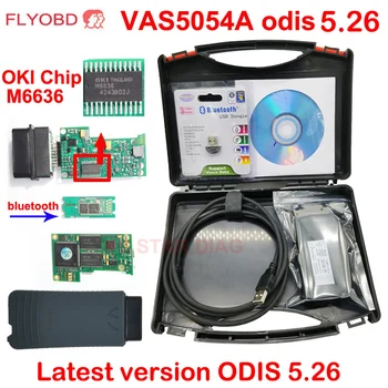 Naujausia Versija, VAS5054A ODIS 5.26 oki Visą Chip vas 5054a V-W/AS.DI/S-KODA/SEAT diagnostikos įrankis 