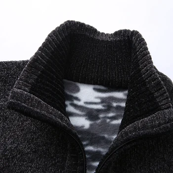Naują Atsitiktinis Cardigan Megztinis 2019 M. Rudens-Žiemos Vyrų Užtrauktukas Vyrų Žiemos Mados Kietas Kišenės Mezgimo Outwear Kailis Megztinis Vyrams MWK008