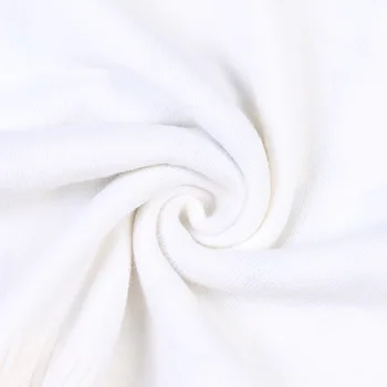 Negabaritinių Džemperis Moterims Balta Puloveriai 2020 M. Rudens Žiemos Apvalios Kaklo Gėlių Siuvinėjimas, Purus Megzti Megztinis Džemperis Džemperis