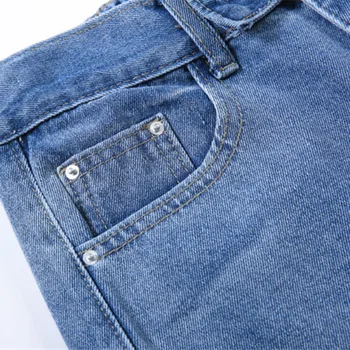Negabaritinių ūgio ūgio moterys džinsai pavasario elastinga juosmens džinsinio audinio kelnės prarasti aukšto juosmens atsitiktinis X-ilgai haremas džinsai plius dydis G934