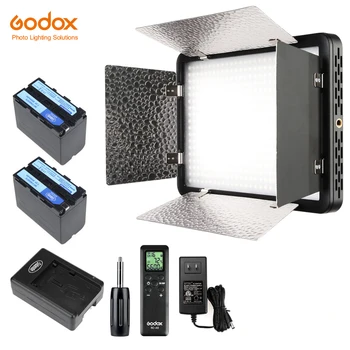 Nemokamai DHL Godox LED500LRC 3300-5600K 500 LED Vaizdo Šviesos Lempa + Nuotolinio už DV Vaizdo Kamera +2x NP970 Baterija + Kroviklis