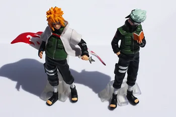 Nemokamas Pristatymas Naruto 1set 10-15cm Naruto Shippuden Sasuke Uzumaki Kakashi Lėlės Lėlės Visą 5vnt Premium Dovanos (1set=5vnt) Retail