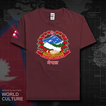 Nepalas NPL vyrų marškinėliai 2018 megztiniai tauta komandos marškinėlius medvilnės marškinėliai drabužių tees šalių sporto vėliava Nepalo Nepalo 20