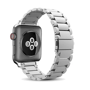 Nerūdijančio Plieno dirželis Apple Watch band iWatch 5 4 3 dirželis žiūrėti metalo juostos adapteris 38mm 40mm 42mm 44mm Apyrankės Užsegimas įrankis
