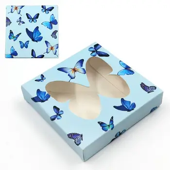 Newes 50/100vnt drugelis Netikrų Blakstienų Pakuotės, Dėžutės Didmeninė 25mm ilgio Kartono, Popieriaus Pakavimo Dėžutės Tūrinis Blakstienas Pakuotė