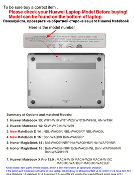 Nešiojamas Atveju 2020 M. Naujų MateBook D14 MateBook 13 14 D15 XPro 13.9 Atvejais Huawei Honor MagicBook 14 Garbę MagicBook 15