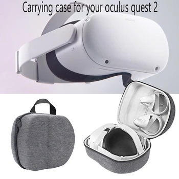 Nešiojamas Kietasis EVA Dėklas Apsauginis Dangtelis Laikymo Maišelis, Dėžutė, Vežančių Atveju -Oculus Quest 2 VR laisvų Rankų įranga ir Reikmenys DROPSHIP