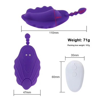 Nešiojami Panty Vibratorius Nematomas Vibratings Nuotolinio Valdymo Makšties Klitorio Stimuliacija Analiniai Kištukai Suaugusiųjų Sekso Žaislai Womens