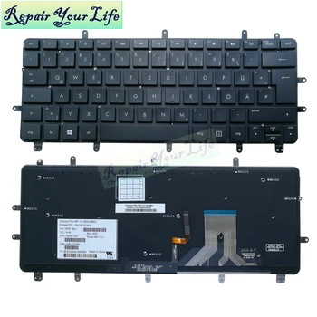 Nešiojamojo kompiuterio klaviatūra HP Envy 13-2000 SPECTRE XT PRO 13-B000 Spectre XT 13 GR vokietijos klaviatūra su foniniu apšvietimu Originalus PK130TQ1A10