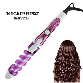 Nešiojamų Hair Curler Roller Spiralės Garbanoti Geležies Salonas Elektros Grožio S Garbanoti Lazdelė Profesionali Plaukų Styler Plaukų Curler