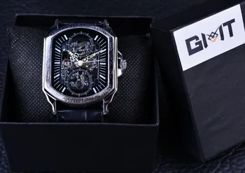 Nugalėtojas 2016 Retro Classic Dizaineris Sidabro Nerūdijančio Plieno Atveju Vyrai Laikrodžiai Top Brand Prabanga Mechaninis Automatinis Laikrodis Laikrodis Vyrams