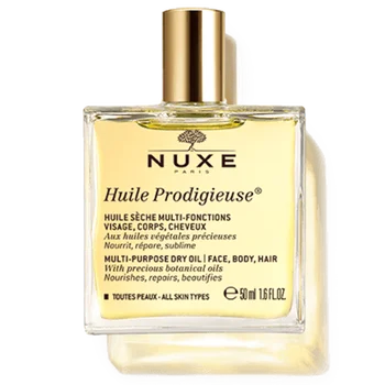 Nuxe Sausas aliejus Huile Prodigieuse® Multi-purpose sausas aliejus, 50 ML maitina ir papuošia Veido, Kūno ir Plaukų.