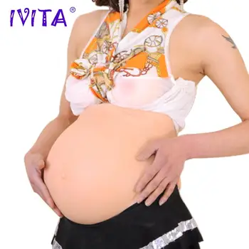 Nėščia Dvyniai 8~10 Mėnesių Dirbtinio Kūdikių Pilvo, Pilvas Netikras Nėštumas, Nėščia Guzas Silikono pilvo