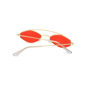OEC CPO 2019 Naujas Mados Unisex Ovalo formos Akiniai nuo saulės Moterims Prekės ženklo Dizaino aukštos kokybės Metaliniai Rėmeliai, Saulės akiniai Vyrams UV400 Oculos O177