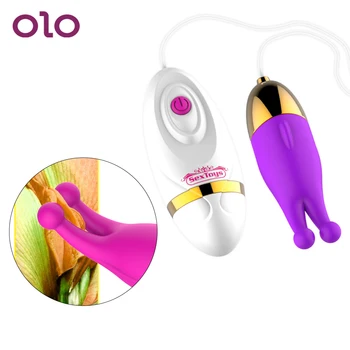 OLO 12 Greičio Fantazijos Šokinėja Kiaušinių G Spot Dildo Vibratorius, skirtas Moterims, Moterų Makšties Klitorio Massager