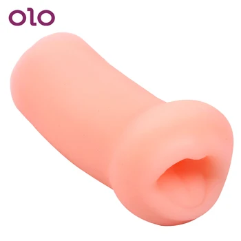 OLO 3D Blowjob Burną Dirbtinės Makšties Vyrų Masturbator Minkštas Pūlingas Kūnas Nešiojamų Sekso žaisliukai Vyrams Masturbacija