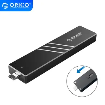 ORICO M. 2 SSD Atveju NVMe 10Gbps Su Ištraukiama Sąsaja C Tipo USB3.1 UASP M. 2 USB NVME Talpyklos Aliuminio Kietojo disko Disko Dėžutė