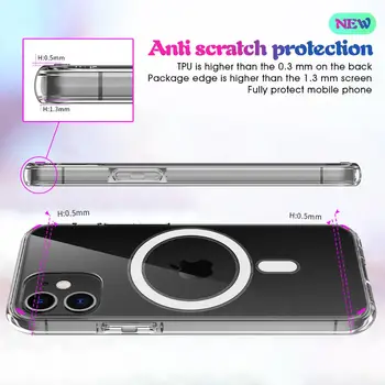 Oficialus Originalus Aiškiais iphone 12 Pro Max Mini Prabanga Telefono dėklas Skaidrus, atsparus smūgiams Apsauginis galinis Dangtelis