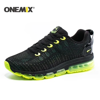 Onemix nauji bėgimo bateliai vyrai sportbačiai lengvas, spalvingas atspindintis akių vamp lauko sporto bėgioti, vaikščioti batų vyrai