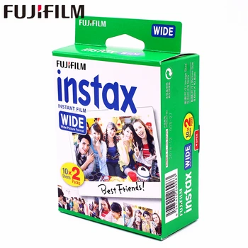 Originali 80 lapų Fujifilm Instax Plačią Baltą krašto Filmas Fuji Momentinių Nuotraukų popieriaus Kamera 300/200/210/100/500AF