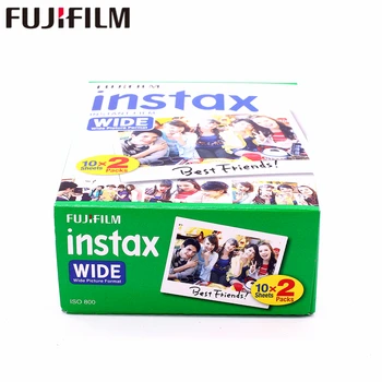 Originali 80 lapų Fujifilm Instax Plačią Baltą krašto Filmas Fuji Momentinių Nuotraukų popieriaus Kamera 300/200/210/100/500AF