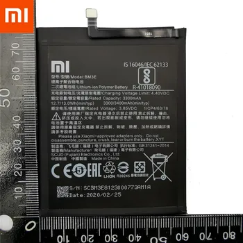 Originalios Telefonų Baterijos BM3E už Xiaomi Mi 8 Mi8 M8 Nekilnojamojo 3400mAh Aukštos Kokybės Pakaitinis Akumuliatorius