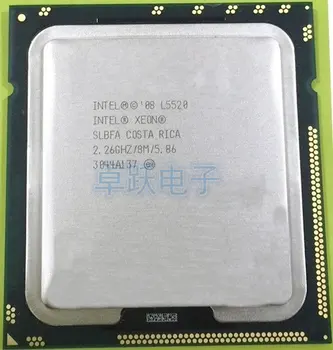Originalus Intel Xeon CPU L5520 PROCESORIUS 2.26 GHz/ LGA 1366 /8MB L3 Cache/quad-CORE/60W Procesorius scrattered gabalas X58