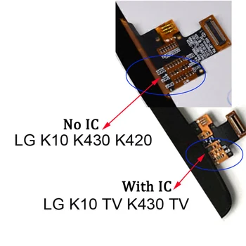 Originalą LG K10 TV K10TV K430TV K410TV LCD Ekranas su touch 