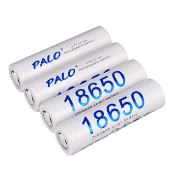 PALO Originalus 3.7 V 3200mAh 18650 baterija įkraunama baterija 3,7 V Baterija, įkroviklis 26650 14500 18340 18650 Baterija