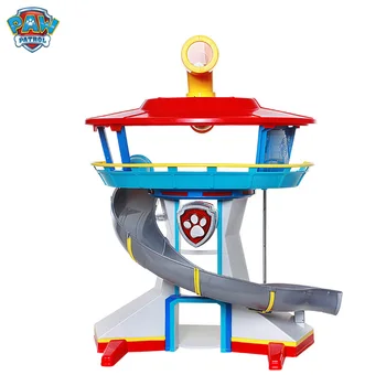 PAW PATRULIŲ Veiksmų Skaičiai Žaislas Leteną Patrulių Būstinę Mažylis Patrulių Lookout Tower su Muzika ir Šviesa Gelbėjimo Bazės Vaikų Žaislas
