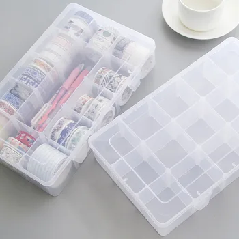 PHANTACi 15 Tinklai Plastiko Daugiafunkcį Washi Tape Laikymo Dėžutė užrašų knygelė 