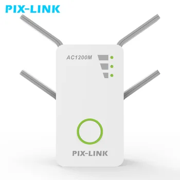PIXLINK 1200Mbps 2.4 GHz, 5 ghz Dual Band AP Wireless Wifi Kartotuvas Asortimentą, AC Extender Kartotuvas WPS Kelvedį, Su 4 Išorinė Antena