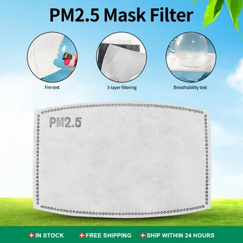 PM 2.5 Veido Kaukė, Filtras, Dulkių Stabdžių Migla 5 Sluoksnių 95 Aktyvintos Anglies Filtras Suaugusiųjų Burnos Kaukės, Respiratorius Apsaugai