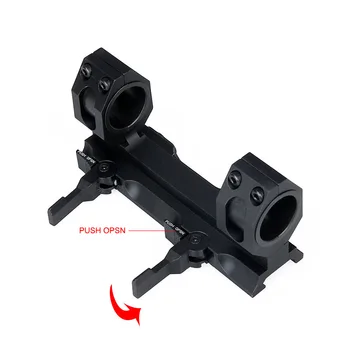 PPT Taktinis airsoft priedus 25.4 mm šautuvas taikymo sritis mount medžioklės 30mm QD taikymo sritis mount dvigubą žiedą 20mm Weaver Picatinny 24-0134