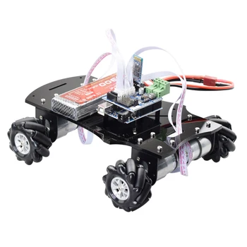 PS2 Rankena/Bluetooth RC Kontrolės 5KG Apkrovos Mecanum Varantys Robotas Automobilių Važiuoklės Komplektas su 4pcs Encoder Motorinių UNO R3 Programa KAMIENINIŲ Žaislas