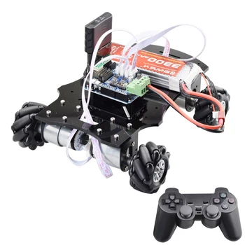 PS2 Rankena/Bluetooth RC Kontrolės 5KG Apkrovos Mecanum Varantys Robotas Automobilių Važiuoklės Komplektas su 4pcs Encoder Motorinių UNO R3 Programa KAMIENINIŲ Žaislas