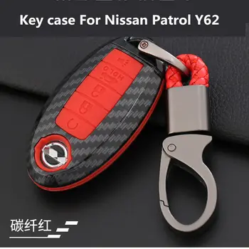 Pagrindiniai atveju Nissan Patrol Y62 2012-2019 klavišą atveju, smart 5 pagrindiniai Patrulių Y62 klavišą, nustatyti, raktų žiedas shell