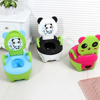 Panda Baby Pamišęs Unitazo Mielas Animacinių Filmų Mokymo Pan Mokymo Sėdynės Vaikams Bedpan Nešiojamų Showers Patogus Atlošas Puodą