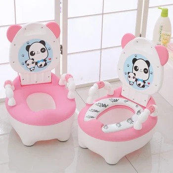 Panda Baby Pamišęs Unitazo Mielas Animacinių Filmų Mokymo Pan Mokymo Sėdynės Vaikams Bedpan Nešiojamų Showers Patogus Atlošas Puodą