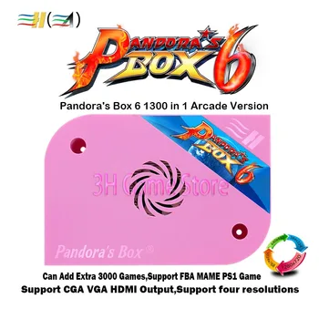 Pandora box 6 1300 1 jamma valdybos CRT CGA VGA HDMI suderinamus arcade mašina kabineto paramos fba mame ps1 žaidimas tekken 3d