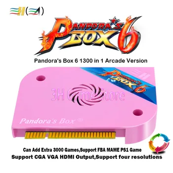 Pandora box 6 1300 1 jamma valdybos CRT CGA VGA HDMI suderinamus arcade mašina kabineto paramos fba mame ps1 žaidimas tekken 3d